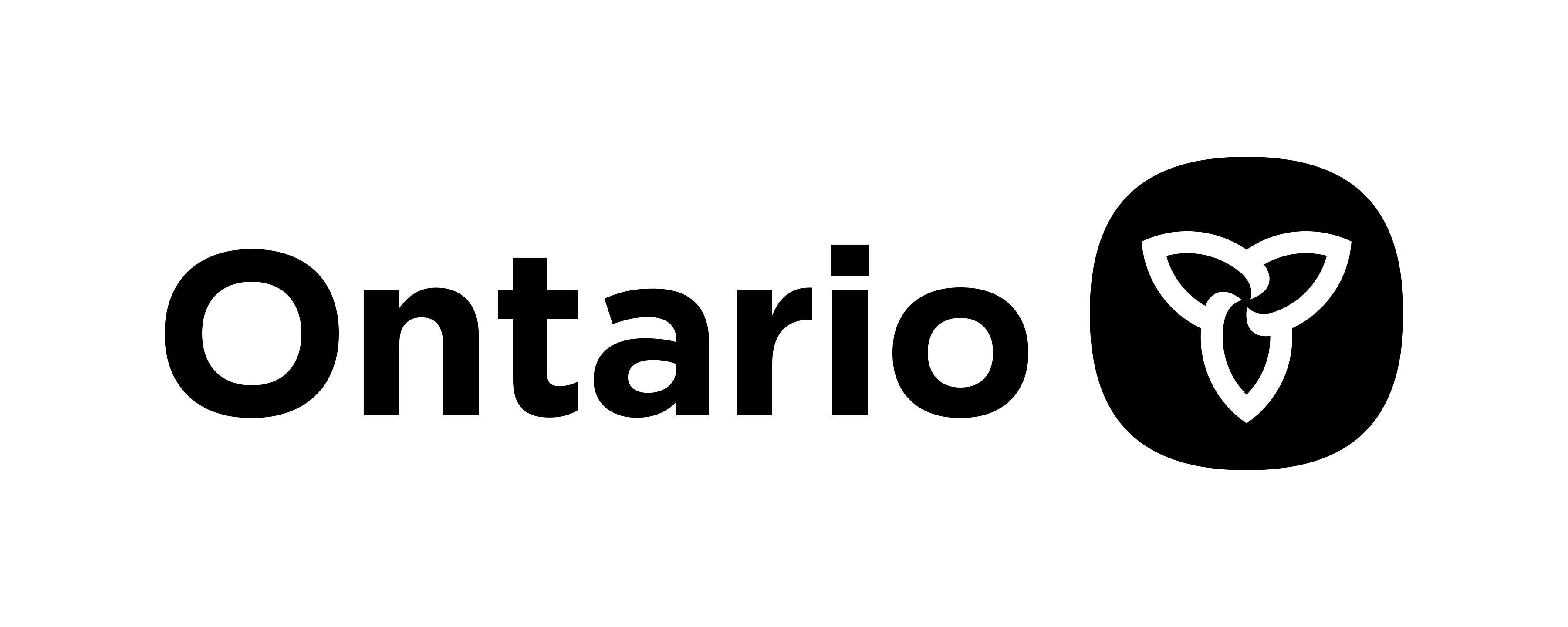 Government of Ontario logo in black on a transparent background.