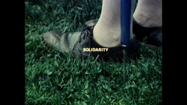 Still image from "Solidarity", Joyce Wieland, 1973 (CFMDC)