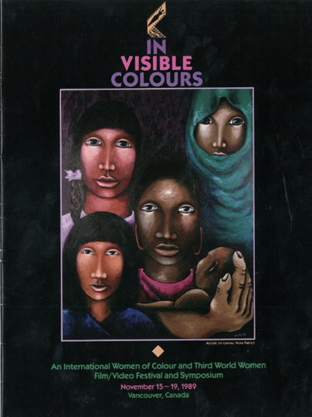 Document cover image with a painting of four women's profiles with brown skin looking straight ahead.